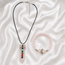 Sieradenset Rozenkwarts 7 Chakra in Cadeaudoos