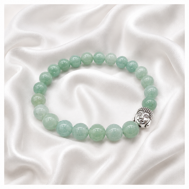 Armband Aventurijn Boeddha 8 mm Kralen