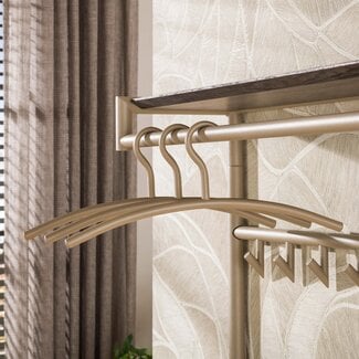 PS-Collection Kapstokhanger Metaal Beige Set van 6 - Tubra