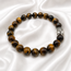 Armband Tijgeroog Boeddhahoofd in Cadeaudoos