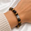 Armband Tijgeroog Boeddhahoofd in Cadeaudoos