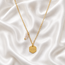 Ketting Rozenkwarts Self Love Goudkleurig