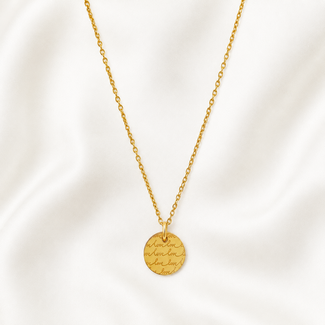 Ketting Goudkleurig met Love Gravure Bedel