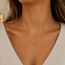 Ketting Toermalijn Edelsteen met Hartje Goudkleurig