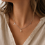 Ketting Jade Zilverkleurig met Maan Bedel