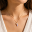 Ketting Amethist Opaliet Jade Goudkleurig