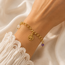 Armband Aventurijn Amethist Levensboom Goudkleurig