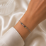 Armband Watermeloen Toermalijn Edelsteen Zilverkleurig