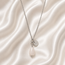 Ketting Jade Edelsteen Love Bedel Zilverkleurig