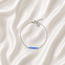 Armband Blauwe Aventurijn Palmblad Bedel Zilverkleurig