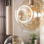 Hanglamp Amber Glas Beige Metaal 9-Lichts - Stellar