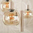 Hanglamp Amber Glas Beige Metaal 7-Lichts - Sfera