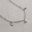 Ketting Jade Zilverkleurig met Maan Bedel