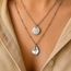 Ketting Zilverkleurig met Love Gravure Bedel