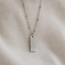 Ketting Zilverkleurig met Love Gravure Bedel