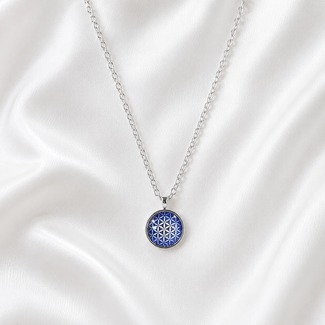 PuurSpirits Ketting Bloem des Levens Zilverkleurig