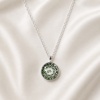 PuurSpirits Ketting Ohm Mandala Zilverkleurig