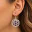 Oorbellen Bloem des Levens Amethist 925 Zilver