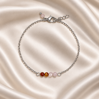 Armband Tijgeroog Kunziet Edelsteen Zilverkleurig