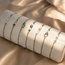 Armband Rozenkwarts Edelsteen met Ringen Bedel