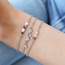 Armband Rozenkwarts Hartjes Zilverkleurig