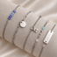 Armband Ohm Bedel Jade Edelsteen Zilverkleurig