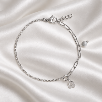 Armband Howliet Kers Bedel Zilverkleurig