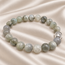 Armband Labradoriet Boeddhahoofd 8 mm Kralen
