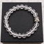 Armband Bergkristal Boeddhahoofd 8 mm Kralen