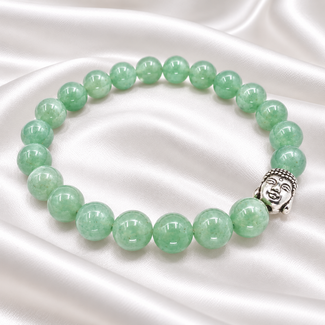 PuurSpirits Armband Aventurijn Boeddha 8 mm Kralen