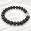 Armband Lavasteen Boeddhahoofd 8 mm Kralen