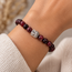 Armband Granaat Boeddhahoofd 8 mm Kralen