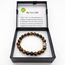 Armband Tijgeroog Boeddhahoofd in Cadeaudoos
