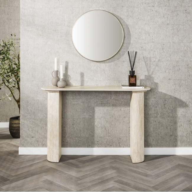 Haltafel Keramiek Travertin 120 cm - Romano Arch