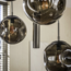 Hanglamp Rookglas Sienna Bruin 9-lichts - Stellar