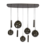 Hanglamp Rookglas Sienna Bruin 9-lichts - Stellar