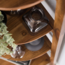 Ladderrek Acaciahout Naturel 5 Schappen - Angle