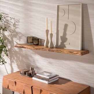 PS-Collection Wandplank Acaciahout Naturel 120 cm - Edge
