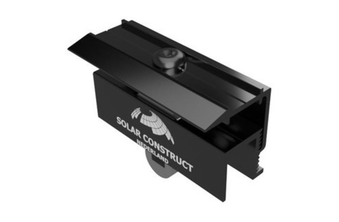 Eindklem 32 mm zwart compleet