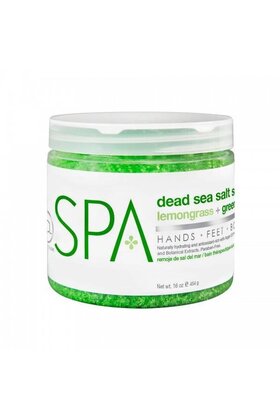 Lemongrass + Green Tea Dead Sea Salt Soak 454g