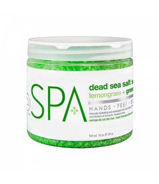 Lemongrass + Green Tea Dead Sea Salt Soak 454g
