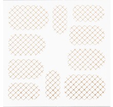 Metallic Filigree Stickers SFLS-001 Gold