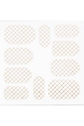 Metallic Filigree Stickers SFLS-001 Gold