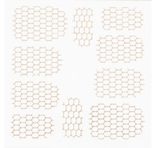 Metallic Filigree Stickers SFLS-002 Gold