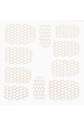Metallic Filigree Stickers SFLS-002 Gold