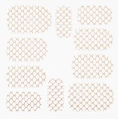 Metallic Filigree Stickers SFLS-003 Gold