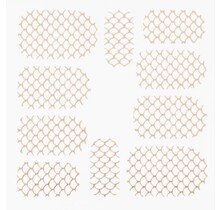 Metallic Filigree Stickers SFLS-003 Gold