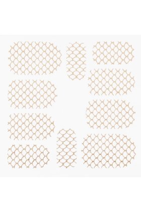 Metallic Filigree Stickers SFLS-003 Gold
