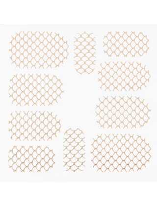 Metallic Filigree Stickers SFLS-003 Gold