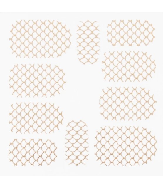 Metallic Filigree Stickers SFLS-003 Gold